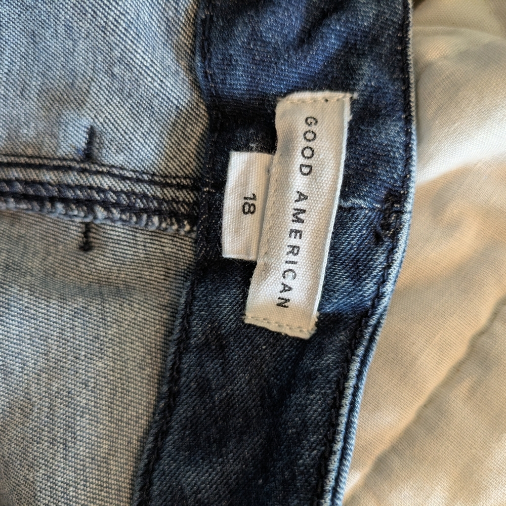 Good American Good Legs Cigarette Blue Jeans Size 18 - Picture 9 of 12